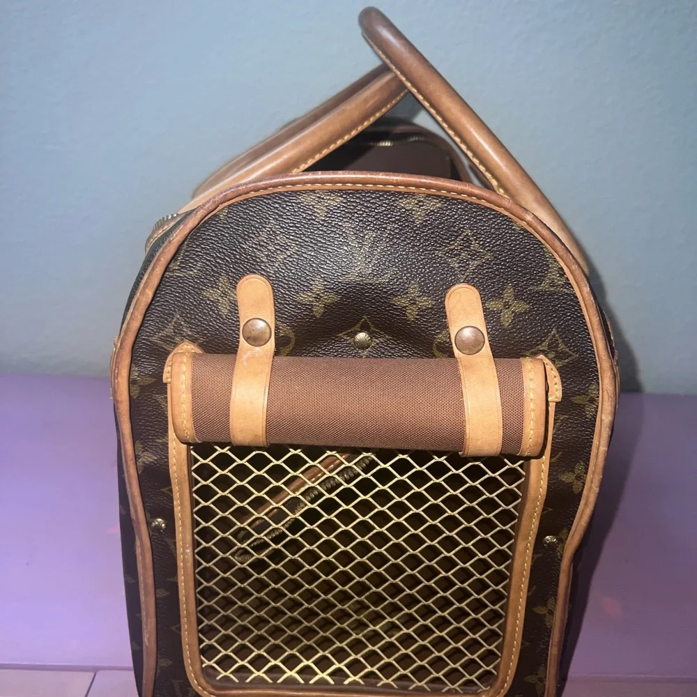LV Monogram Sac Chien 40 Pet Carrier Hand Bag SM